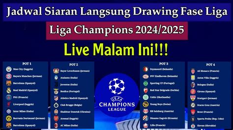 live draw bangkok 0130 hari ini tercepat 2024|Live Hasil Drawing Liga Champions UEFA 2024.